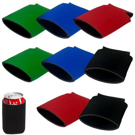 8 Pcs Can Cooler, 10x13.5cm Beer Cooler, Multicolor Can Holder, Insulated Beer Cooler Sleeves for Soda Cans, Perfect for Outdoor Picnics, Barbecues, Parties, and Sports Events