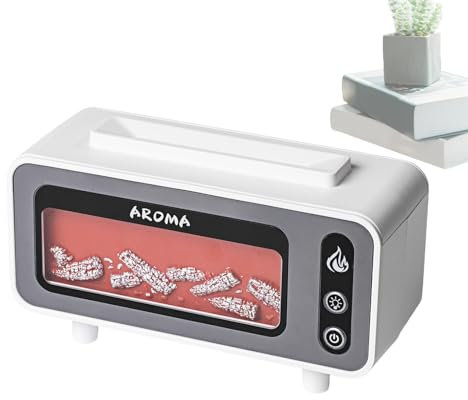 Humidificador Tranquilo USB - Difusor De Chimenea De Aromaterapia, Fabricante De Niebla De Dormitorio | 200 Ml De Brillo Ligero Para Sala De Spa, Carpa De Yoga, Comodidad De La Guardería, Relajación D