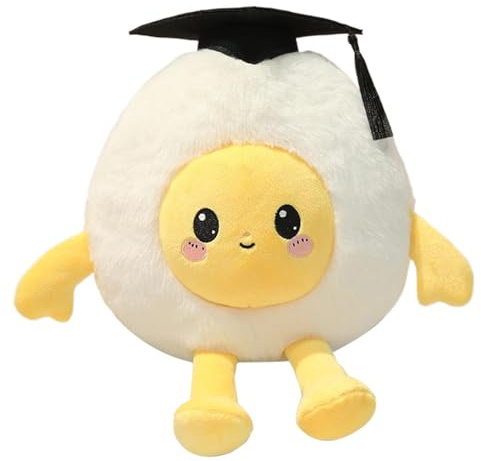 œuf en peluche, coussin d'oreiller doux, adorable jouet pour chat, décoration de salle de célébration de remise de diplôme, compagnon de canapé d'anniversaire, de Pâques, équipement de confort