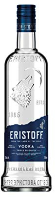 ERISTOFF Premium Vodka, 37,5 % Vol, 70cL / 700mL, filtrado con carbón vegetal, vodka con triple destilación