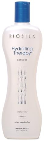 BioSilk Hydrating Shampoo, Replenishes Hair Moisture For Strong, Smooth Hair, Sulfate, Paraben, & Cruelty-Free, 12 Oz