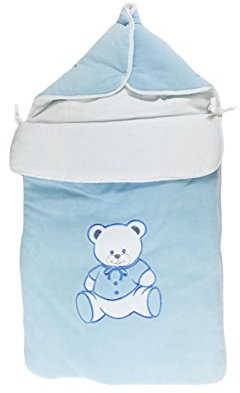 Nid d'ange pour bébé 0 à 6 Mois bleu - Motif Nounours