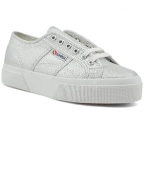 SUPERGA Unisex 2740 Plattform Klingen Oxford-Schuh, Grau Silber, 38 EU