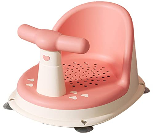 Weiting Siege De Bain Pour Bébé | Chaise Bébé Antidérapante | 6 à 18 Mois, Rose, Polypropylène, Élastomère thermoplastique (TPE), 36,5x29x20cm