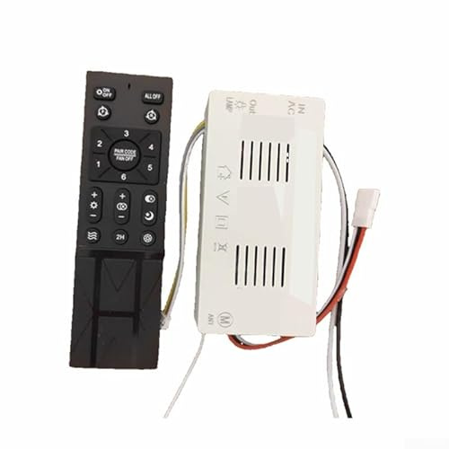 Oniissy Ceiling Fan Light Remote Control Dimmable Controller with Variable Frequency Speed Settings for Fan Light, Easy to Use Home Accessories