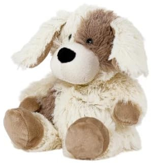 Warmies almohadilla térmica de cachorro en tamaño mini, totalmente apto para microondas y con peso, ideal para la ansiedad Se puede enfriar en calentar en el microondas Almohadilla térmica suave