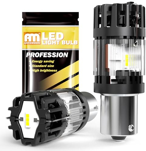 P21W 1156 BA15S Bombillas LED 100% Canbus Sin Errores 12V Super Brillante 6500K Blanca 382 7506 1141 Luce de Repuesto para Coche para Luz de Marcha Atrás Antiniebla Traseras Señal de Giro, 2 Piezas