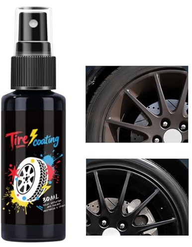 Qiwieod Spray Lucidante Per Pneumatici,Agente Di Rivestimento Nano Idrofobico Per Pneumatici,Rivestimento Per Cerchioni | Per Motocicli, Auto, SUV, Detailing, Manutenzione E Restauro