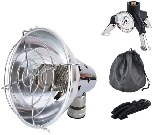 Violiica Little Sun Mini-Heizung, tragbare Outdoor-Gasheizung für Camping, Angeln, Picknicks und Zelte, kompakt und leicht, mit Sicherheitsfunktionen, natürliches Eisen