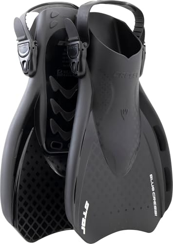 CRESSI Depuis 1946 - Star Fins - Palmes Compactes Réglables Voilure Ventilée Puissante, Chausson Confortable, Natation Plongée Apnée Snorkeling - Adultes