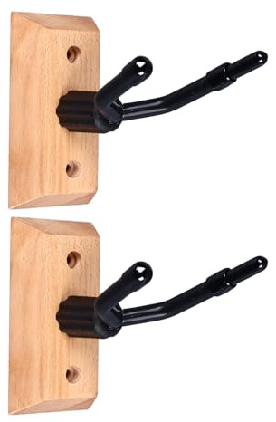 Violinhängare Väggfäste, Gitarr Vägghängare Stativ Ukulele Väggfäste Instrument Tillbehör Gitarr Display Hållare för Home Studio (2 st)