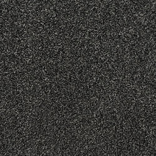 247Floors Flecked Twist Pile Carpet Roll, Hardwearing Felt Backing (8m x 4m, Black & Grey)