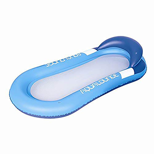 Queta Hamaca de Agua Flotante, Hinchable colchonetas Piscina Inflable Flotador Piscina para Adultos y Niños Hinchables Juguete para Fiesta de Piscina 160x84cm