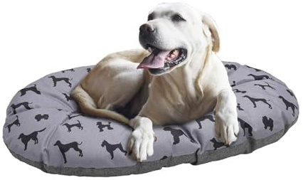 Rosewood All Seasons Ovale Hundematratze XL 95 cm – Täglicher Gebrauch – Maschinenwaschbarer Komfort – Pflegeleicht – Bequem und Stabil – Extra Großer Liegebereich – Vielseitig Einsetzbar