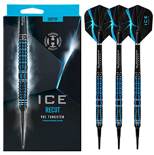 Harrows Darts Ice Recut 90% Tungsten Softdarts 18g