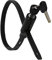 Urban August Adjustable Zip Tie Lock for Refrigerator Door Cabinet Bike Stroller Helmet - Multi-Purpose Keyed French Door Lock - Stainless Steel Fridge Lock with Key - Black, 2 Pack