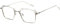 Cyxus Deko Brille Damen Herren Ohne Stärke mit Blaulichtfilter Mode Stil für PC TV Tablet（8131 Durchsichtig）