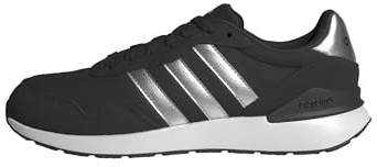 adidas Femme Run 60S 4.0 Shoes, Core Black/Silver Metallic/Cloud White, 40 2/3 EU
