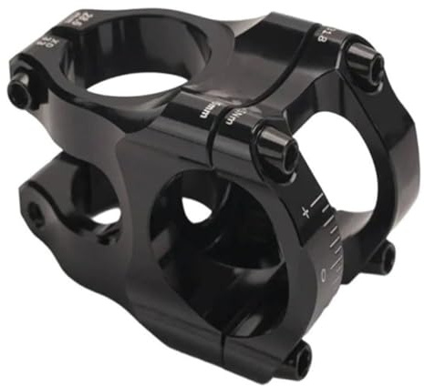 For mountainbike 31.8 cykelstyrstam 35 mm aluminiumlegering kort MTB-styrstam for racercykel MTB downhill(Black)