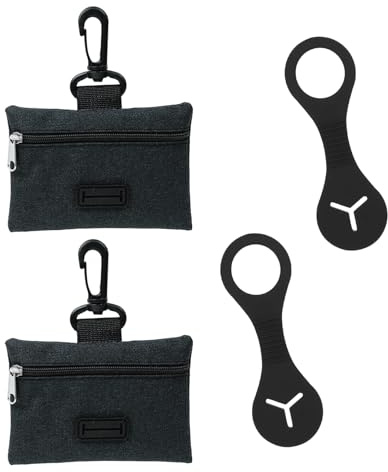 LUFFLOK 4 Piezas Porta Bolsas Caca Perro, Dispensador Bolsas Caca Perro