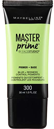 Maybelline Face Studio Master Prime Face Primer Makeup Base, Blur + Redness Control, 1 Count