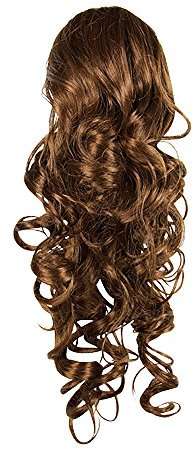 I&K® 20” Gorgeous Shoulder Length Hair Piece Layered Ponytail Extension Palm Clip (Ginger Brown R830)