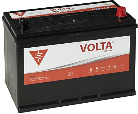 Bateria de Coche Marca Asiática 95Ah 680A - Borne +Dcha - Medidas Largo 306 x Ancho 176 x Alto 225 mm con 2 años de Garantía - Fabricación Europea.