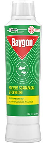 Baygon Polvere contro Scarafaggi e Formiche - 2 Confezioni da 250 g