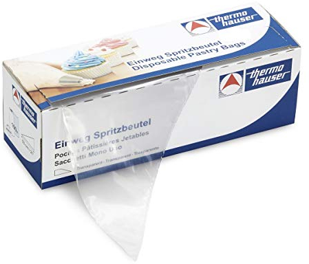 thermohauser Einweg-Spritzbeutel (Kunststoff PE) Smoothy, transparent, 100 Stück, 40,0x23,0x0,009 cm