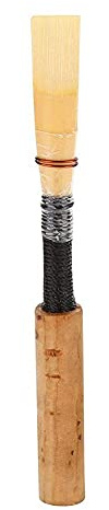 Alomejor Handmade Medium Hard Oboe Reeds with Cork for Wind Instruments, Includes Storage Sleeve (1pc)
