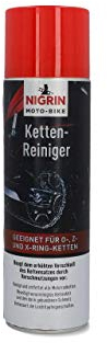 NIGRIN MOTO-BIKE Ketten-Reiniger für Motorrad, geeignet für O-, Z- und X-Ring-Ketten, 500 ml, Grün