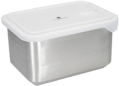 MasterClass All-in-One Stainless Steel Container with Lid, Oven, Freezer and Microwave Safe - 2.7 L, Black