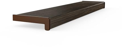 Seiletech.de FENSTERBANK PVC | 40 cm x 150 cm | Eiche Dunkel | Fensterbrett | für den Innenbereich | Innenfensterbank | Innen | Meterware | Wohnzimmer | Deko | Kunststoff