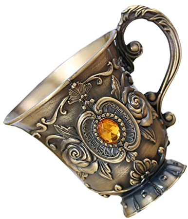 KICHOUSE Cáliz Retro De Metal Para Vino Diseño Chic Para Fiestas y Reuniones Para y Decoración Taza Vintage Ergonómica y Fácil De Limpiar