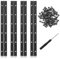 Cerniera per Pianoforte 30cm Nero Cerniere Inox Lunga per Legno, Ante Mobili 4 pezzi, Vite Inclusa, con Cacciavite Inviare