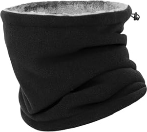 ZCJ Écharpe d'hiver en boucle pour hommes et femmes - Écharpe tubulaire en polaire coupe-vent, multifonctions, comme tour de cou pour moto, pour hommes, pour le plein air, le ski, la moto, la course à
