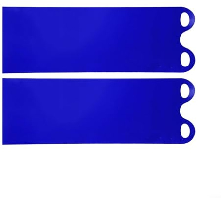 Trineo de nieve plegable de 137 x 46 cm, equipo de trineo de invierno para niños y adultos, trineo ligero de alta velocidad hecho de plástico resistente a bajas temperaturas (137 cm, azul, 2 piezas)