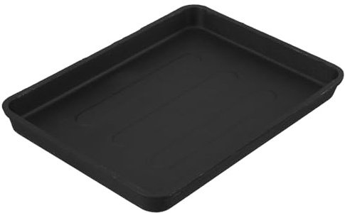 HOMSFOU Plaque de Cuisson Barbecue Rectangulaire Épaisse en Fer Petit Modèle pour Grillades Extérieures, Poêle Teppanyaki Multifonction Compatible Brûleur, Surface Spacieuse pour Viandes