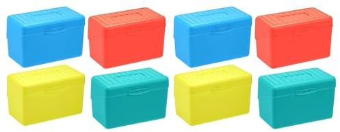 Tacdas 8x Caja para Guardar Tarjetas de Índice de 3 X 5 Pulgadas, Caja Organizadora para Guardar Tarjetas de Índice de 3 X 5 Pulgadas, Paquete de 4 Colores