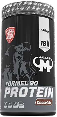 Mammut Nutrition Formel 90 Proteinpulver Chocolate – 460g – 4-Komponenten Whey Protein Pulver mit Sojaproteinisolat, Milchprotein, Eiprotein & Vitamin B6