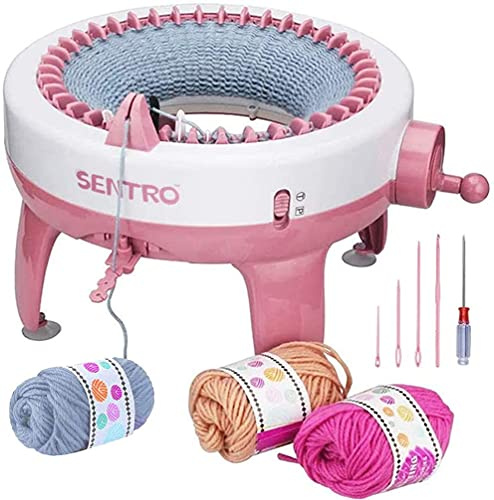 Yohencin Baiao Smart Weaving Loom - Macchina per maglieria rotante a doppio telaio, 40 aghi per lavorare a maglia rotonda a mano, per adulti e bambini