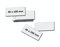 50 Etiquetas Magnética Blanco 0.75mm grosor. Para escribir y poner en estanerías, almacenes y cajones metálicos. Fácil de poner y quitar (40 x 100 mm)
