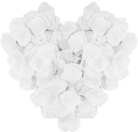 Cutiolly Pétale de Rose,Pétales de Roses Mariage,Pétales de Rouges Artificiels,Fleurs Séchées Mariage,Petale Rouge,Reusable Silk Flower Petals for Valentine Day,Wedding,Party (1000)