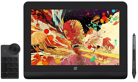 XPPEN Artist Pro14 Gen2 Tableta Gráfica con Pantalla con Lápiz 16K Niveles de Presión, Tableta Dibujo Digital 14 Pulgadas con Teclado Inalámbrico, Compatible con Windows,Mac,Android,Chrome,Linux