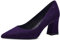Tamaris Damen Pumps Leder Blockabsatz bequem; Purple, EU 36