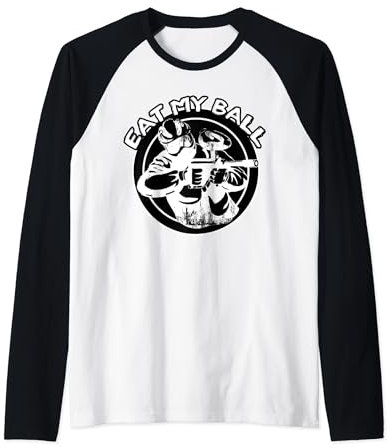 Paintball Paintballmarkierer, eat my ball, weiss kugeln Raglan