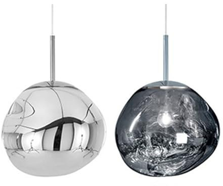 Moderna nordiska LED-pendellampor silver (B) 20 cm snygg upphängningsarmatur för vardagsrum inomhusbelysning