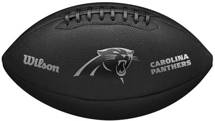 WILSON NFL Team Metallic Premiere Football - Official Size, Carolina Panthers