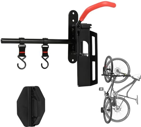 Astis Schwenkbare Fahrrad Wandhalterung, Vertikaler Fahrradständer für Garage, platzsparender Wandhalter, einfache Montage, geeignet für E-Bike, Rennrad & Citybike