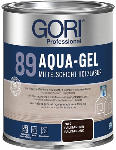 0,75L GORI 89 AQUA-GEL Holzlasur – Die wasserbasierte Weiterentwicklung zu GORI 88 (7810 Palisander)